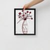 Simple Vase with Flowers Poster