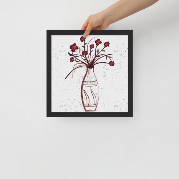 Simple Vase with Flowers Poster