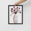 Simple Vase with Flowers Poster
