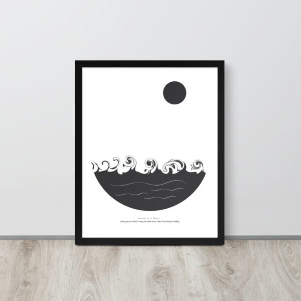 Ocean in a Bowl Poster