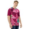 Men's All-over Print Crimson Floral Abstract T-shirt