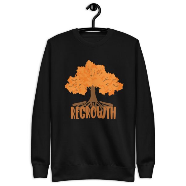 unisex-premium-sweatshirt-black-front-64b56152ca9d8.jpg Regrowth - Unisex Premium Sweatshirt