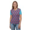 Regular Geometric All Over Print Women's Crew Neck T-Shirt