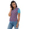 Regular Geometric All Over Print Women's Crew Neck T-Shirt