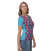 Regular Geometric All Over Print Women's Crew Neck T-Shirt
