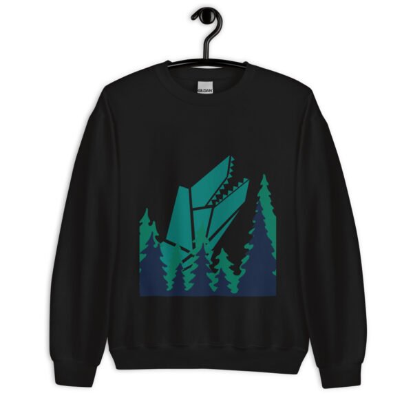 unisex-crew-neck-sweatshirt-black-front-64e5f61dd9135.jpg Gator Geometric art - Unisex Sweatshirt