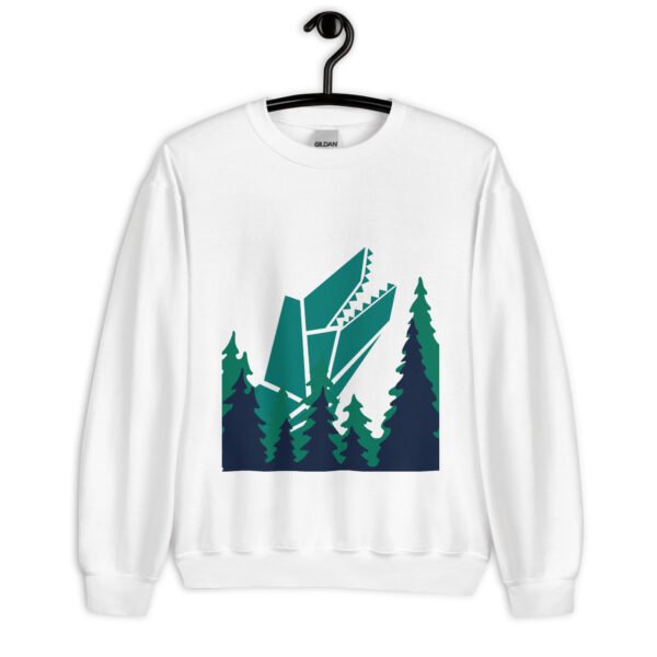 unisex-crew-neck-sweatshirt-white-front-64e5f61ddacde.jpg Gator Geometric art - Unisex Sweatshirt