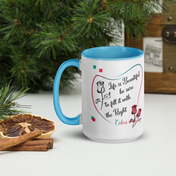 white-ceramic-mug-with-color-inside-blue-15oz-left-64eb5a1bc72e3.jpg Life is Beautiful - Mug with Color Inside