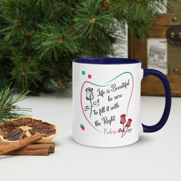 white-ceramic-mug-with-color-inside-dark-blue-11oz-right-64eb5a1bc6b59.jpg Life is Beautiful - Mug with Color Inside