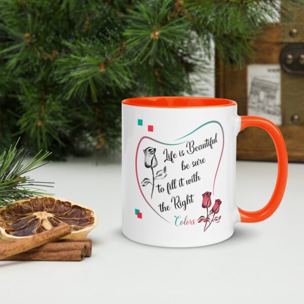 white-ceramic-mug-with-color-inside-orange-11oz-right-64eb5a1bc716c.jpg Life is Beautiful - Mug with Color Inside