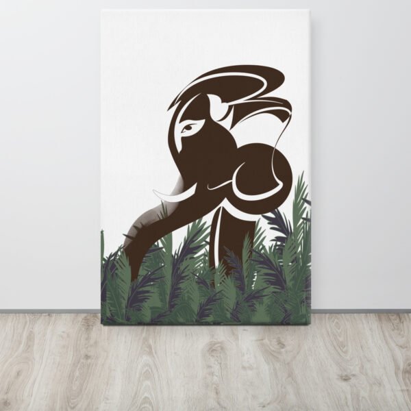Abstract Elephant Art Canvas Print
