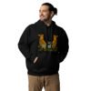 unisex-premium-hoodie-black-front-64f7038b96f16.jpg Be Still Llama Geometrical Art - Unisex Hoodie