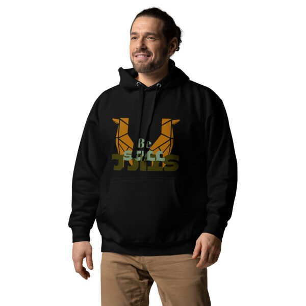 unisex-premium-hoodie-black-left-front-64f7038b9726e.jpg Be Still Llama Geometrical Art - Unisex Hoodie