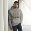 unisex-premium-hoodie-carbon-grey-front-64f7038b94d66.jpg Be Still Llama Geometrical Art - Unisex Hoodie