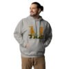 unisex-premium-hoodie-carbon-grey-front-64f7038b98012.jpg Be Still Llama Geometrical Art - Unisex Hoodie