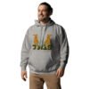 unisex-premium-hoodie-carbon-grey-left-front-64f7038b98a72.jpg Be Still Llama Geometrical Art - Unisex Hoodie