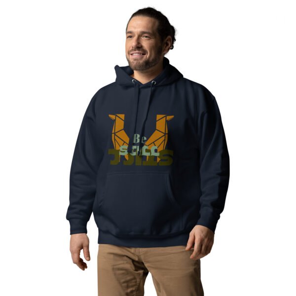 unisex-premium-hoodie-navy-blazer-left-front-64f7038b97707.jpg Be Still Llama Geometrical Art - Unisex Hoodie