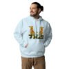 unisex-premium-hoodie-sky-blue-front-64f7038b9938a.jpg Be Still Llama Geometrical Art - Unisex Hoodie