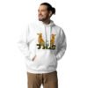 unisex-premium-hoodie-white-front-64f7038b9a8ab.jpg Be Still Llama Geometrical Art - Unisex Hoodie