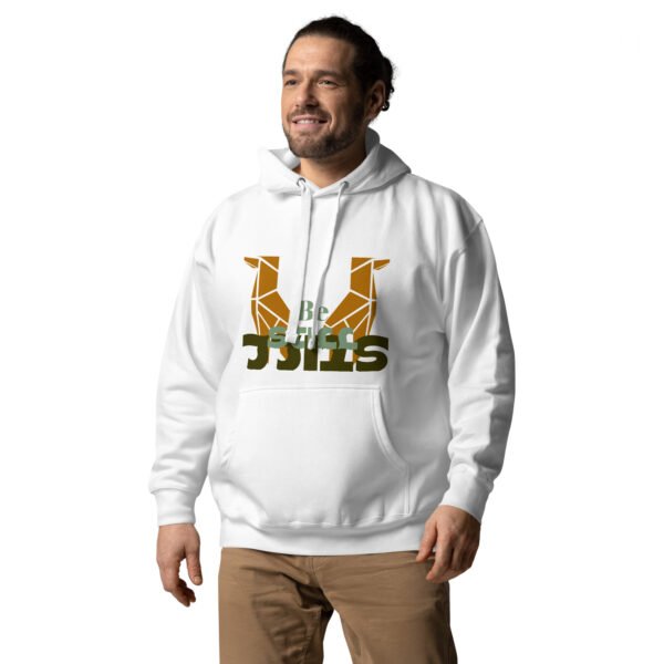 unisex-premium-hoodie-white-left-front-64f7038b9b4e1.jpg Be Still Llama Geometrical Art - Unisex Hoodie