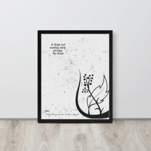 A Single Leaf, Framed Poster