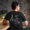 mens-premium-cotton-t-shirt-black-back-65ad5cbd66a2d.jpg Fly High or swim Men's premium cotton t-shirt