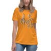 womens-relaxed-t-shirt-heather-marmalade-front-65ad5ba47f536.jpg Women's Relaxed Fly high or Swim Custom T-Shirt