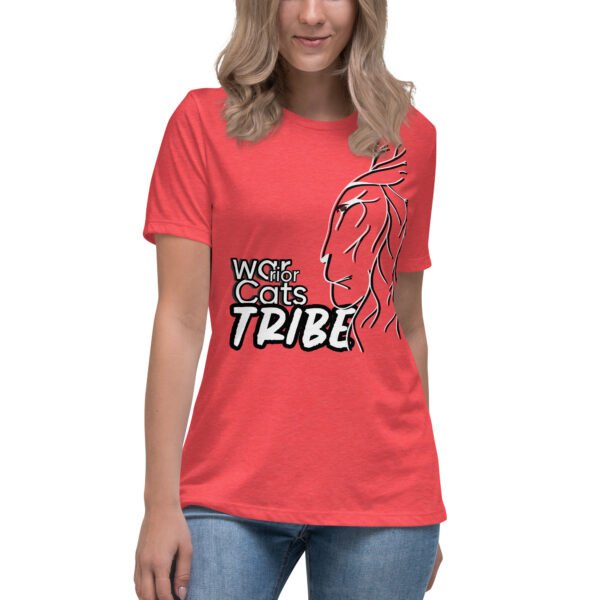 womens-relaxed-t-shirt-heather-red-front-6595451fdaee8.jpg Warrior Cats Women's Relaxed T-Shirt