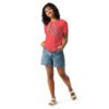 womens-relaxed-t-shirt-heather-red-front-65ad5ba47ce74.jpg Women's Relaxed Fly high or Swim Custom T-Shirt