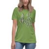 womens-relaxed-t-shirt-leaf-front-65ad5ba47ed87.jpg Women's Relaxed Fly high or Swim Custom T-Shirt