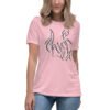 womens-relaxed-t-shirt-pink-front-65ad5ba481039.jpg Women's Relaxed Fly high or Swim Custom T-Shirt